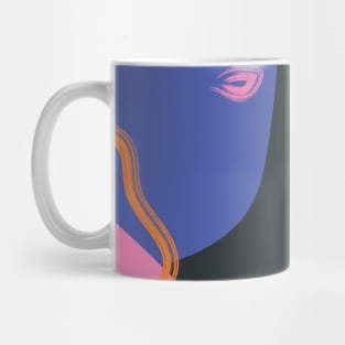 Abstract Colorful Shapes, Retro 2 Mug